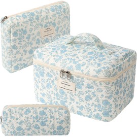GWMWON 3 Piezas De Cosmetiqueras Estampadas Exclusivas Para Maquillaje
