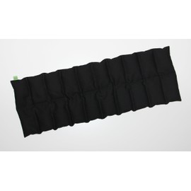 Spelt Pillow Dream Sleeper Approx. 60 x 20 cm, 20 Chambers, Warm-Cold Cushion (Black)