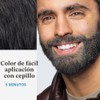 Just Mustache And Beard Brush-in Color Gel, Real Black, Pack