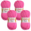 Wollidu Mila Yarn for Crochet and Knitting, 4 x 50