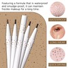 DAGEDA 2Colors Liquid Freckle Pen,Natural Like Face Freckle Makeup, Waterproof