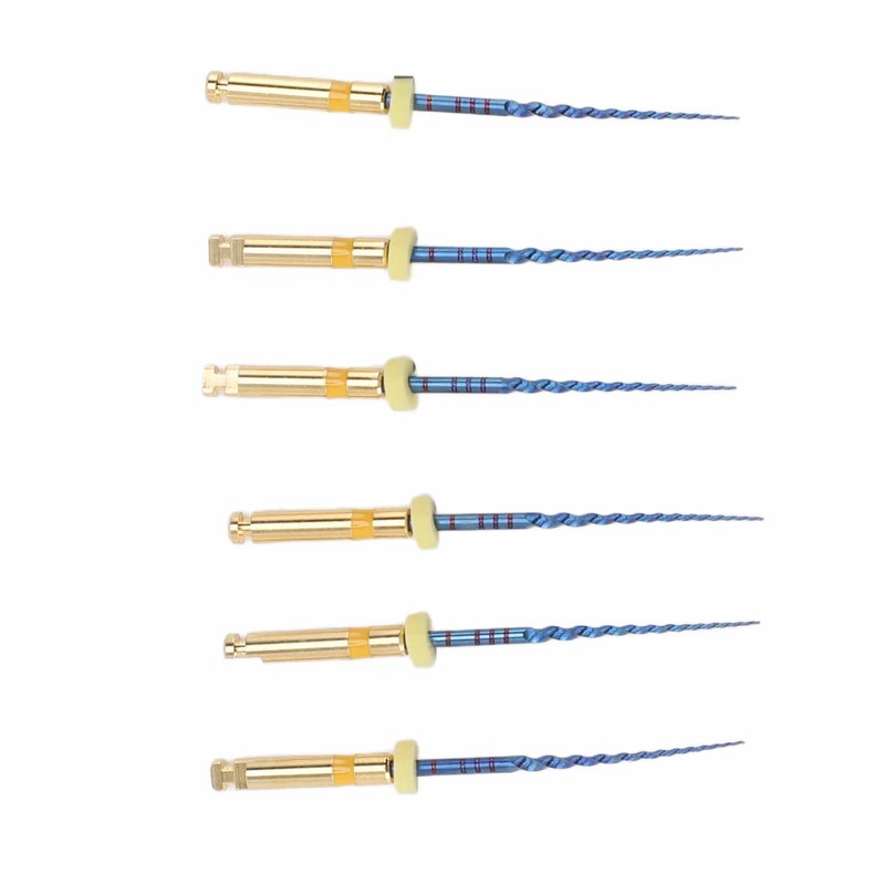 6pcs F1 Endodontic Canal Files Stretchy Metal Portable Rustproof Endodontic
