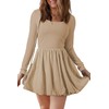 BLENCOT Fall Dresses for Women Long Sleeve Casual Trendy Square