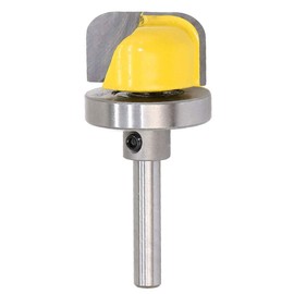 Yakamoz 1/4 Inch Shank Bowl and Tray Template Router Bit with Bearing Guide Dish Carving Bit Cutter Woodworking Tool with 1/4-Inch Radius, 1-1/8-Inch Cutting Diameter and 5/8-Inch Cutting Length