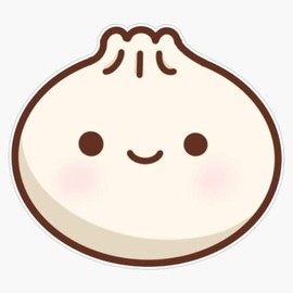 Kiss Cut Stickers Vinyl Cute Dumpling Sticker Vinyl Bumper Stickers, Vinyl Sticker,Funny Sticker, Gift Sticker