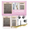 Waterproof Lash Clusters Kit - Hypoallergenic 8-18mm Cluster Lashes with