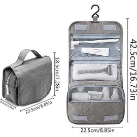 HZSZJMN Hanging Travel Toiletry Wash Bag, Large Makeup Bag, Zipper Pouch Foldable Duffel Portable Waterproof Storage, Makeup Cosmetic Organizer for Men,Women and Kids