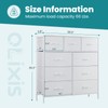 OLIXIS Dresser for Bedroom with 9 Drawers, Tall Fabric Dresser