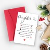 Perfect Daughter Christmas Card, Special Christmas Cards Gifts for Dad