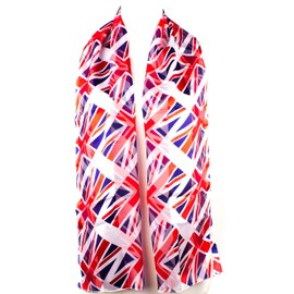 Mytoptrendz® British UK Union Jack Flag Patten Scarf Soft Lightweight Wrap Unisex Accessory (Multi Flag Union Jack)