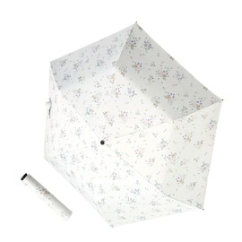 Parasol, Lightweight, U-V Cut, Full Light Blocking, Heat Blocking, Folding Parasol, Folding Parasol, Rain Umbrella, Floral Pattern, Women's, Men, Unisex, Rain or Shine, Compact, Purple External Line