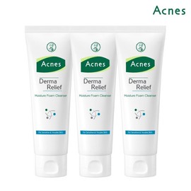 Acnes Derma Relief Moisture Foam Cleanser 125ml x3 / 아크네스 더마 릴리프 모이스쳐 폼 클렌져 125ml x3개