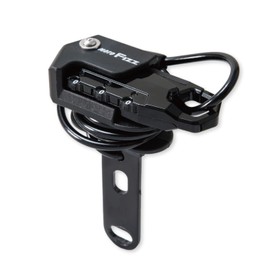 Tanax MF-4753 Motorcycle Anti-Theft Helmet Wire Lock, Straight, Black, 3-Digit Dial Lock, 23.6 inches (600 mm)