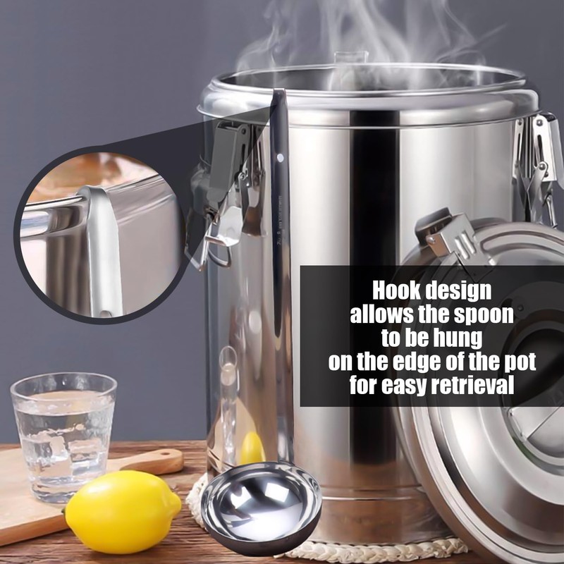 4 Pieces Stainless Steel Spoons, 1 Piece Slotted Spoon, Spoon