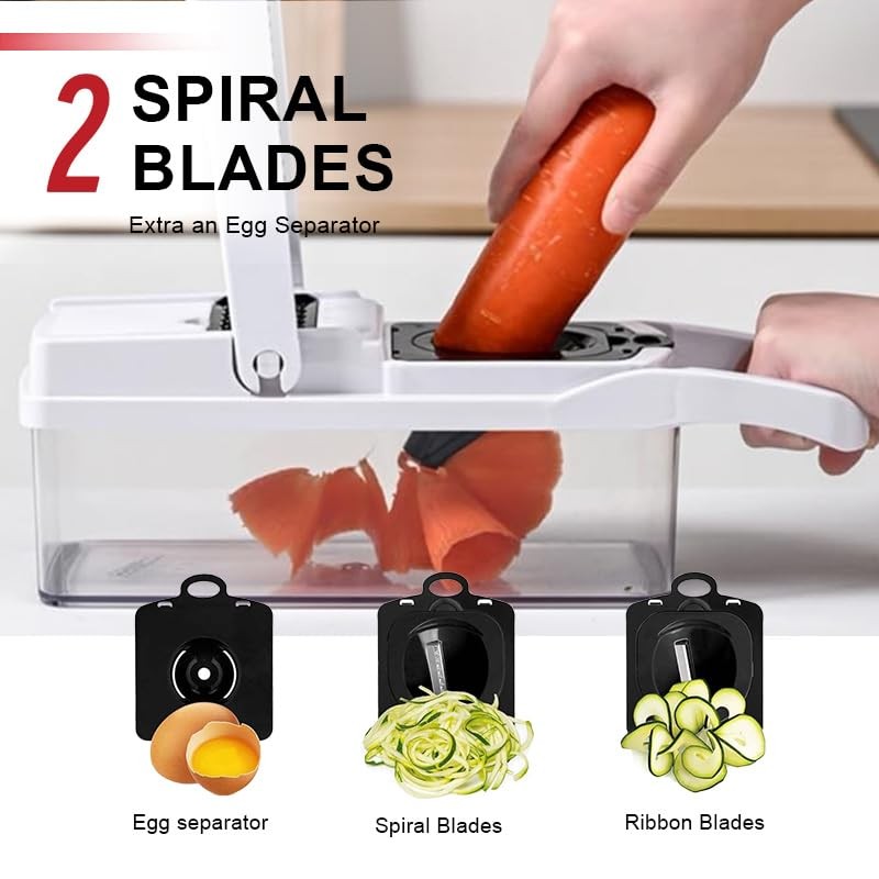 Vegetable Chopper 22-in-1, 8 Blade,Onion Mincer, Cutter, Dicer, Egg Slicer