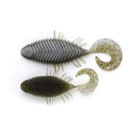 Imakatsu Flat Head Curly 4" (Eco Friendly) #S-309 Watermelon Pepper/Whiteberry