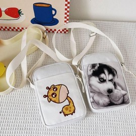 Kids' Character Canvas Mini Crossbody Bag Crossbody Bag Little Shiba/ONE