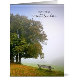 Pusteblume Grusskarten Pusteblume Grusskarten 20 x Trauerkarten mit Umschlag - Beileidskarten Klappkarten mit Briefumschlag - DIN-A6 - Schwarz - MIXED - Trauer/Beileid