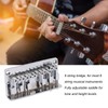 6 String Metal Bridge Replacement Adjustable Saddle Bridge Stringed Instrument