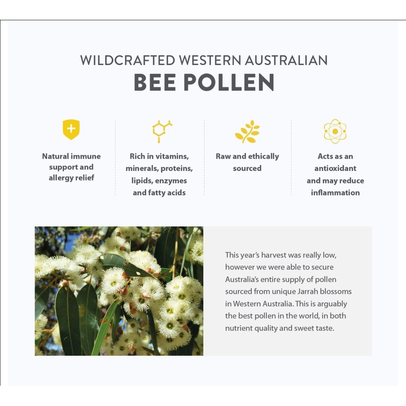 EDEN HEALTHFOODS Bee Pollen Raw and Unprocessed 180g
