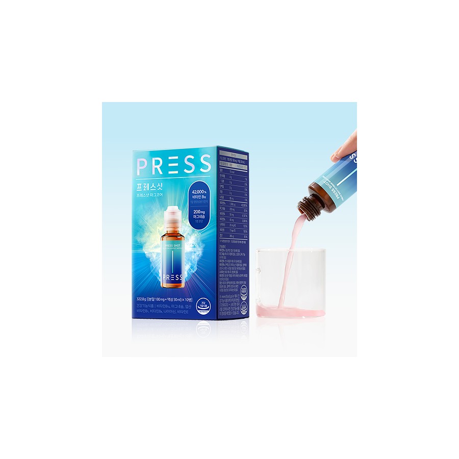 Press Shot Magcore 10 pieces, 1 box Multivitamin Magnesium Vitamin B (10 days worth) | Olive Young