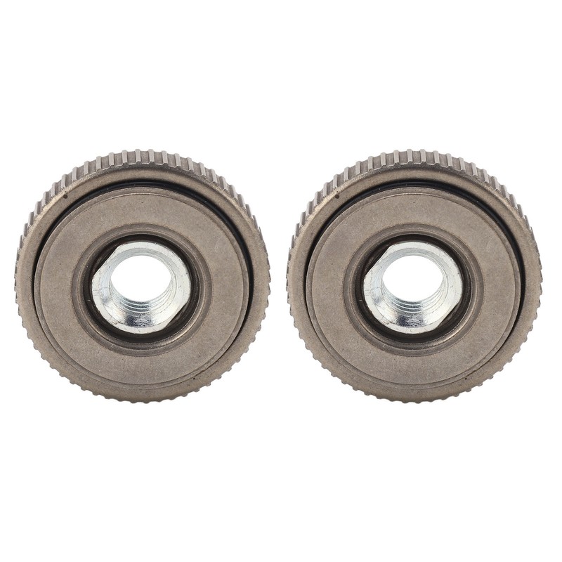 2Pcs Angle Grinder Flange Nut Self Locking M14 50mm Alloy