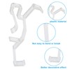 Unlorspy 10Pcs Clear Valance Clips 2.5inch Replaceable Blind Clips Plastic