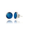Handmade Simple Small Round Stud Earrings Jewellery for Women (Sparkly