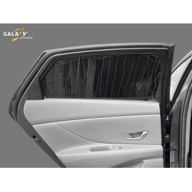 Custom Fit Rear Side Window (2pcs) Reflective Sun Shade Compatible with 2021 2022 2023 2024 2025 Hyundai Elantra Sedan, Insulated Privacy Accessories Blockout UV Reflector Protection - Made in USA