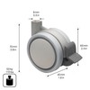 Wagner Design 01003001 Furniture Castor / Double Castor - Soft