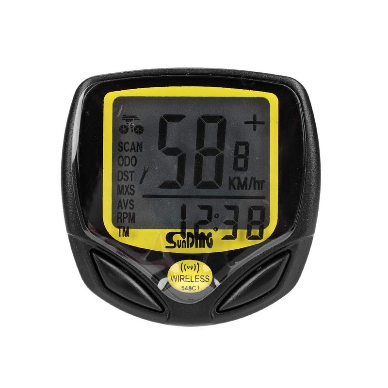 Bike Computer Wireless Bike Speedometer Waterproof Universal Bicycle Odometer 15