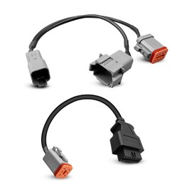 OBD2 Engine Diagnostic Connect Cable Marine 6 Pin 8 Pin Fit for Volvo Vocom Vodia Scanner Fit for Vodia 5 Truck Industrial Parts Compatible with Penta Cable Replace 21EN-32360 21EN-32380