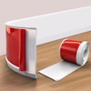 Vinyl Wall Base, 4 Inch(W) x 10 Feet(L) Flexible Baseboard