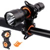 YACHUN Bicycle Light Holder, Flashlight Holder, 360 Degree Rotation, Adjustable