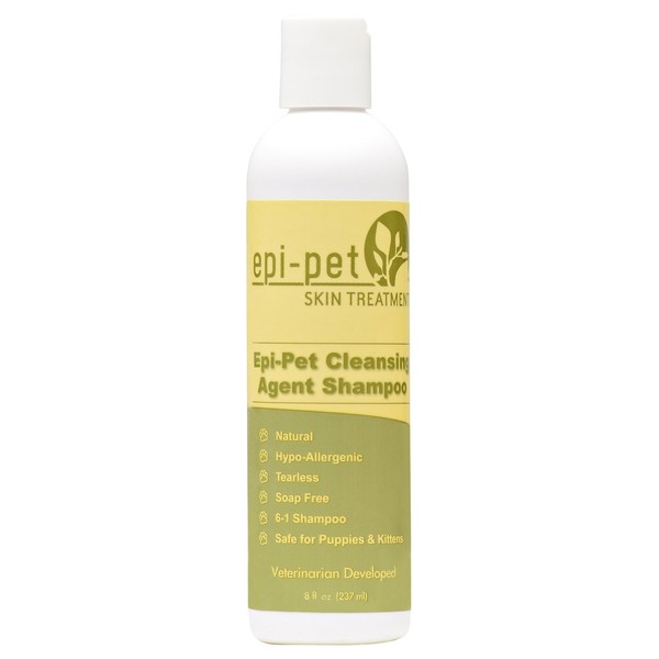 Epi-Pet Cleansing Agent Pet Shampoo, 8 oz, White and Green (80518)