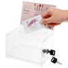 Transparent Suggestion Box Clear Acrylic Charity Donation Fundraising Box with