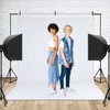 Zdada White Backdrop Screen Background， 5x7ft White Collapsible Background Photography，Washable