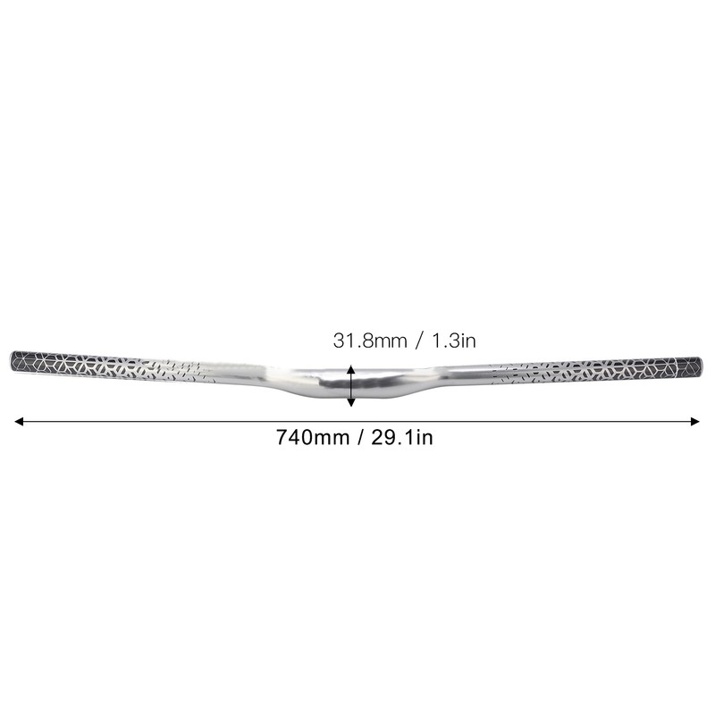 Mountain Bike Handlebar 740mm Bike Handlebar Aluminum Alloy Mountain Bicycle