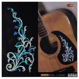 Vintage Vine (Abalone Blue) Inlay Sticker Decals for Guitar & Bass Body