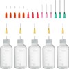 Needle Bottle Applicator 50ml 5Pcs, Precision Needle Tip Glue Bottle