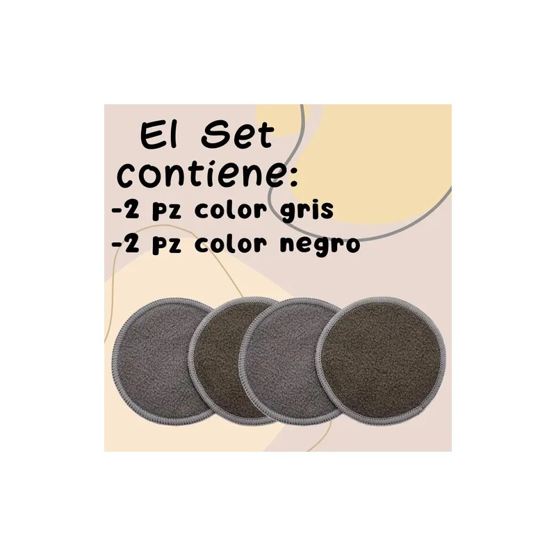 4 Toallas Desmaquillantes Facial Reutilizable Ecológicas
