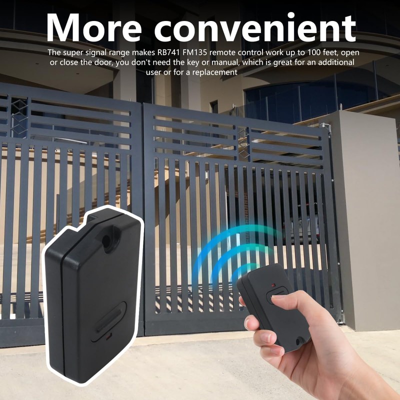 WELURE RB741 FM135 Gate Opener Remote (3-Pack) Replacement for GTO