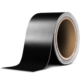 No-More Chrome Black Vinyl Overlay Wrap Black-Out Strips DIY - Satin Matte Black 2 Inch x 40ft (Bulk Roll)