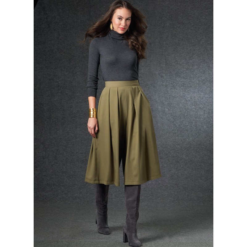 Vogue Patterns V1772A Misses Skirt/Pants S-M-L-XL-XXL, White