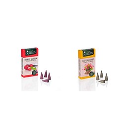 Crottendorfer Original Incense Cones Size M in Fruity and Floral Fragrances for Any Season (Blossom Bouquet & Strawberry Vanilla, Pack of 2)
