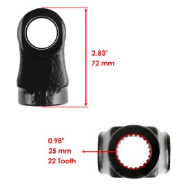 Caltric Front Prop Shaft Yoke & U-Joint Kit For Polaris Xpedition 325 425 4X4 2000-2002