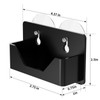 PecMuikee Window Mount Business Card Holder with Suction Cups，Black Acrylic
