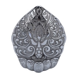 Natural Terahertz Pendant Peacock Pattern Carved Energy Stone Hanging Ornament for Women Men