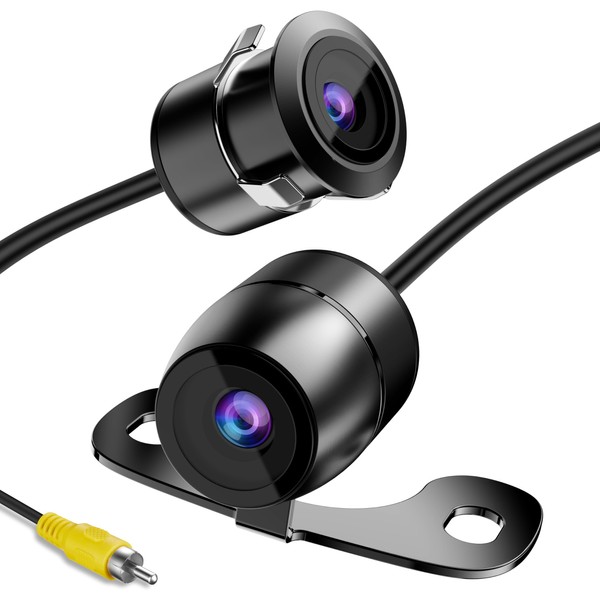 RAAYOO Backup Camera Flush Mount, Metal Housing 170°Wide View Angle