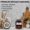 Riga Gold Smoked Sardines in Oil, 100g Jar (3 Pack)